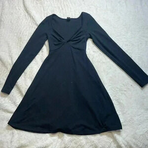 Wild Fable Black Stretchy Work Dress, XS